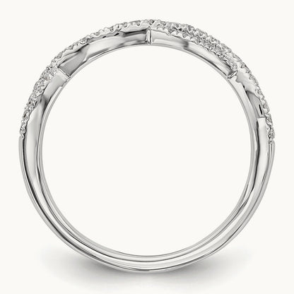 Diamond Wedding Band, 14K White Gold