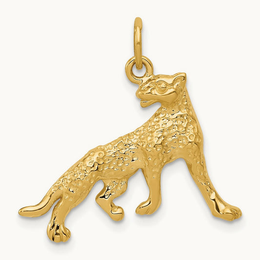 Cheetah Charm, 14K