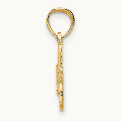 #1 FRIEND Charm, 14K