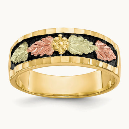 Black Hills Gold Men's Antiqued Ring