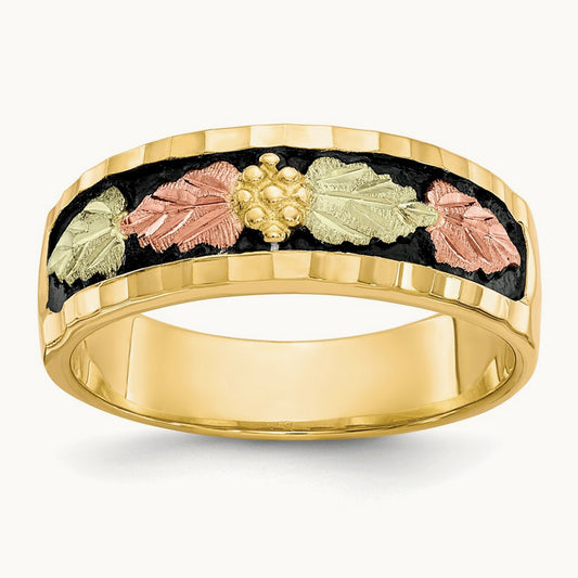 Black Hills Gold Men's Antiqued Ring