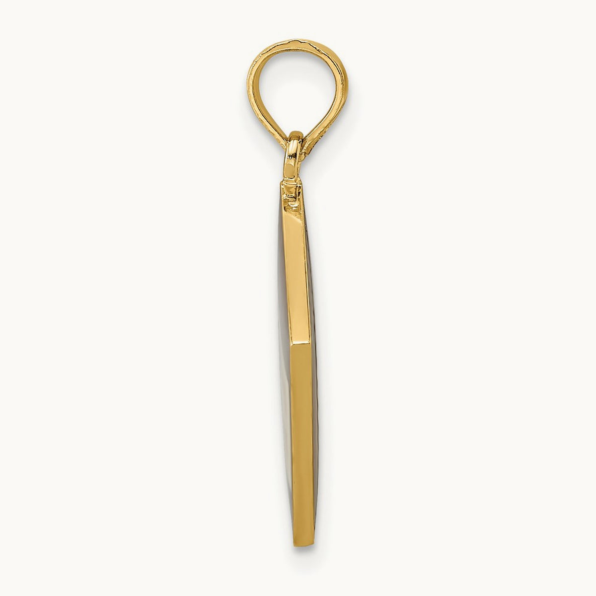 W/ Black Enamel 3-D Cook Book Charm, 14K