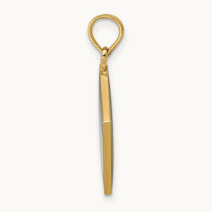 W/ Black Enamel 3-D Cook Book Charm, 14K