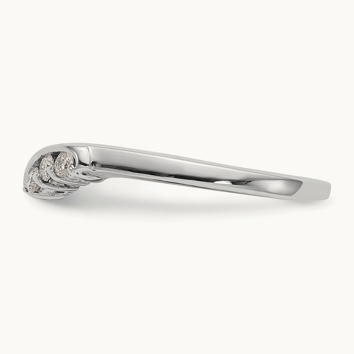 Diamond Wedding Band, 14K White Gold