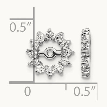 Earring Jacket, 0.50 ct tw Lab-Grown Diamond