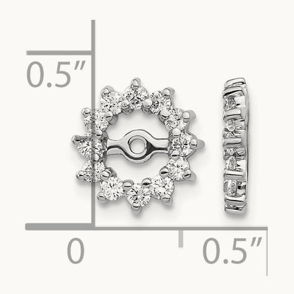Earring Jacket, 0.50 ct tw Lab-Grown Diamond