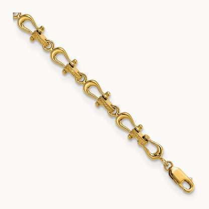 Mariner's Link 7.5in Bracelet — 14K Yellow Gold
