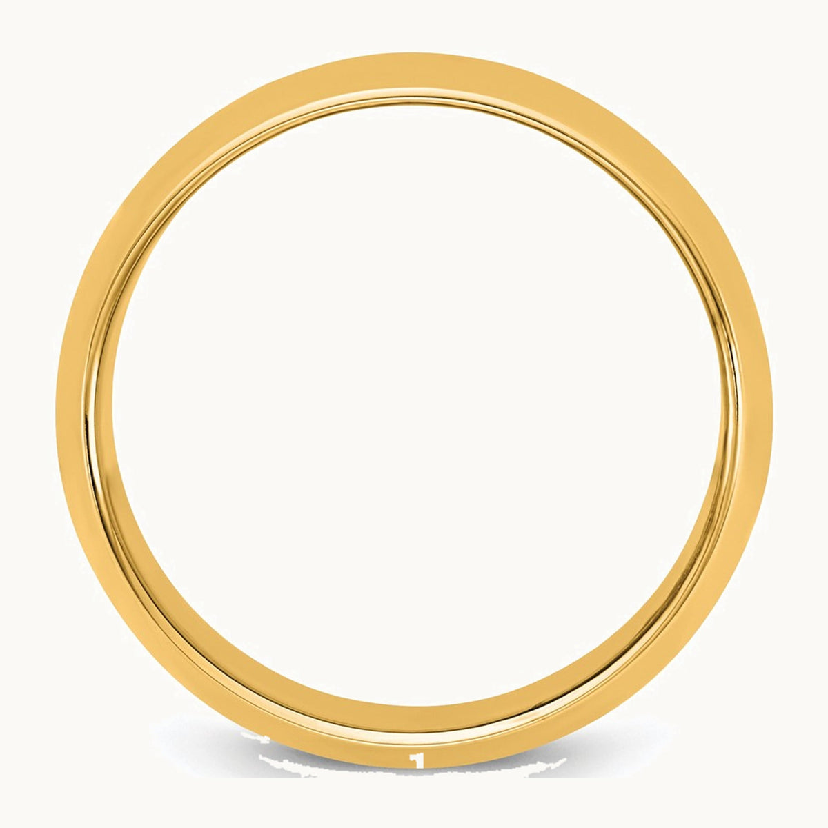 Half Round Band — 10K Yellow Gold