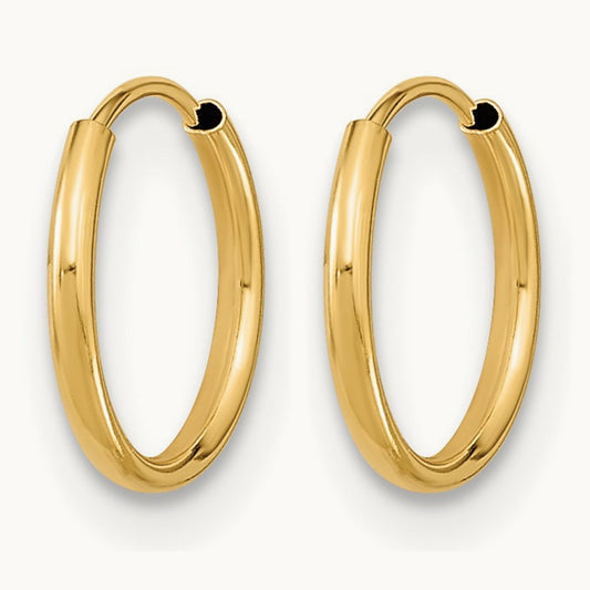 Madi K Endless Hoop Earrings, 14K