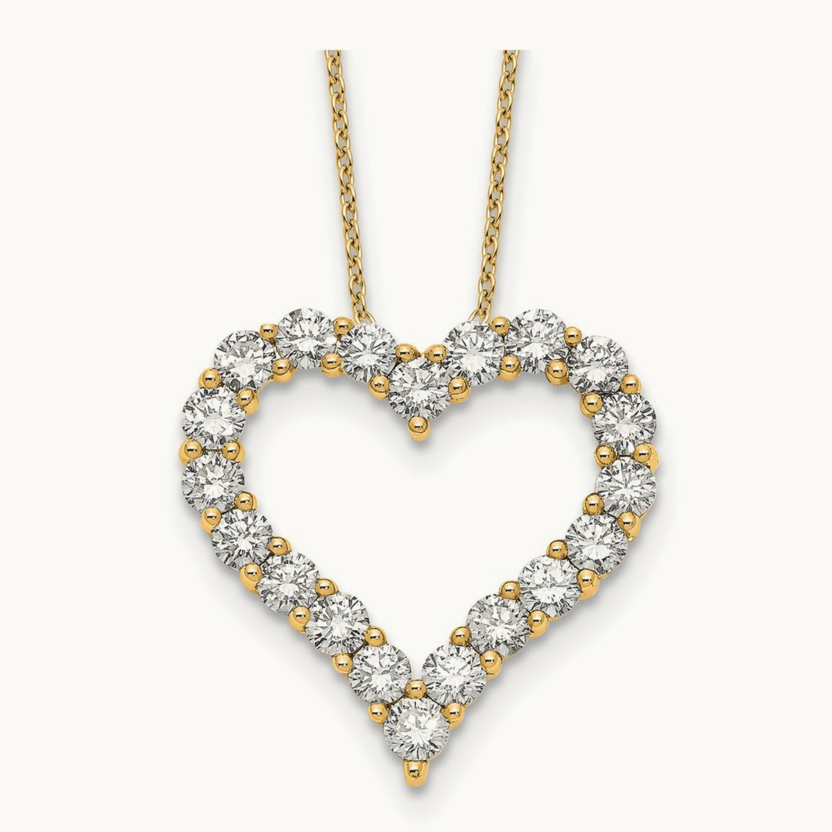 Heart Necklace, 2.00 ct tw Lab-Grown Diamond