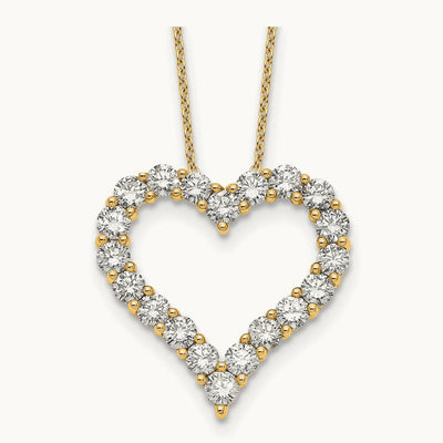 Heart Necklace, 2.00 ct tw Lab-Grown Diamond