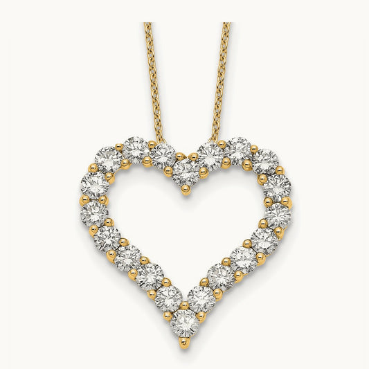 Heart Necklace, 2.00 ct tw Lab-Grown Diamond