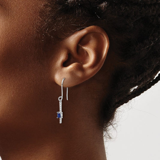Diamond and Sapphire Fancy Earrings — photo set