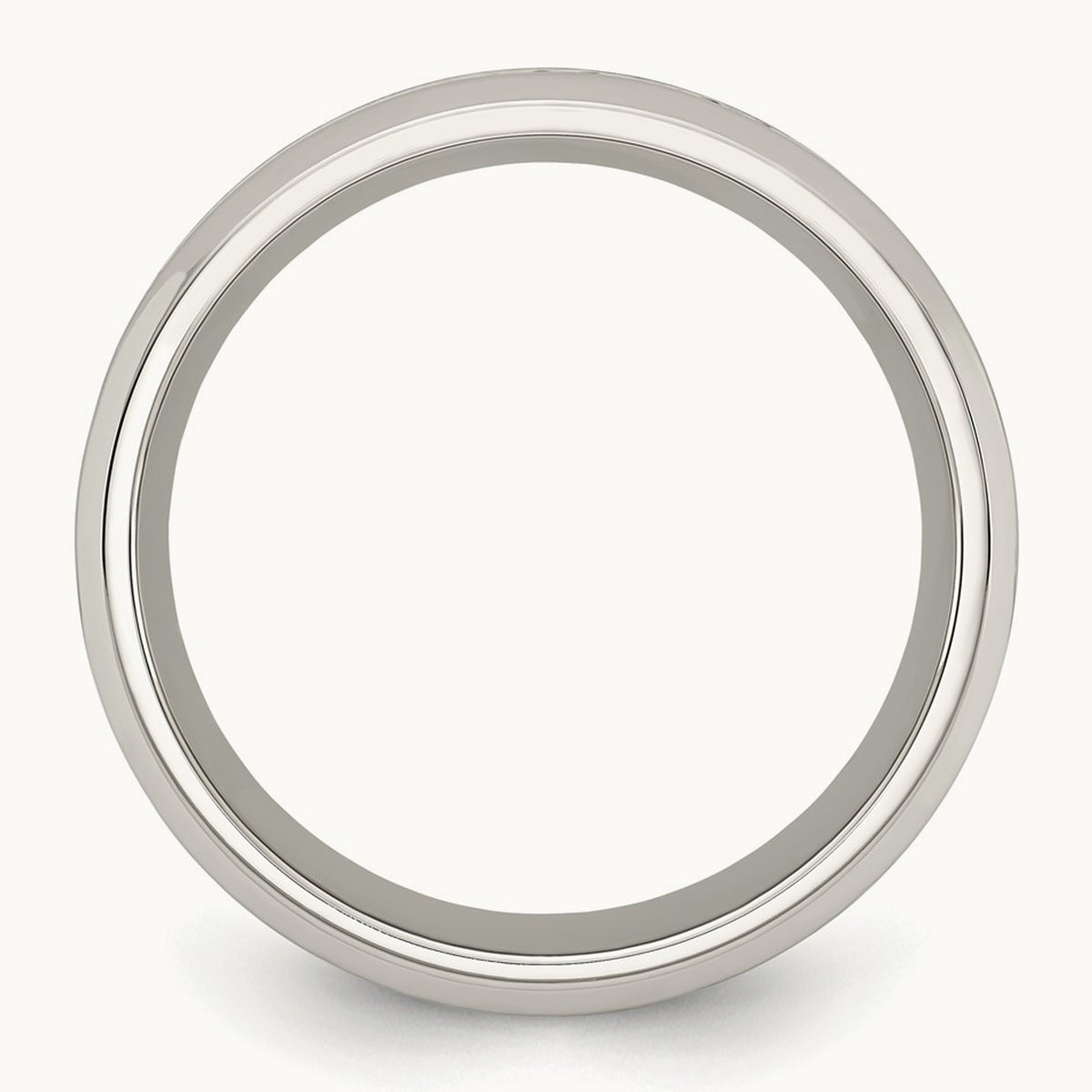 Polished with Yellow IP-plated Inlay Design Band, 8mm, Stainless Steel