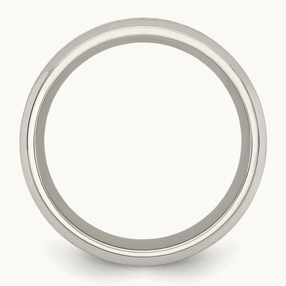 Polished with Yellow IP-plated Inlay Design Band, 8mm, Stainless Steel