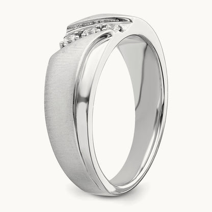 Diamond Men's Band, 14K White Gold