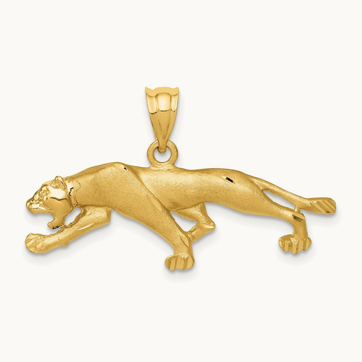 Panther Pendant, 14K