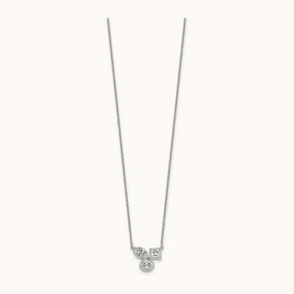 3 Stone Necklace, 1.00 ct tw Lab-Grown Diamond