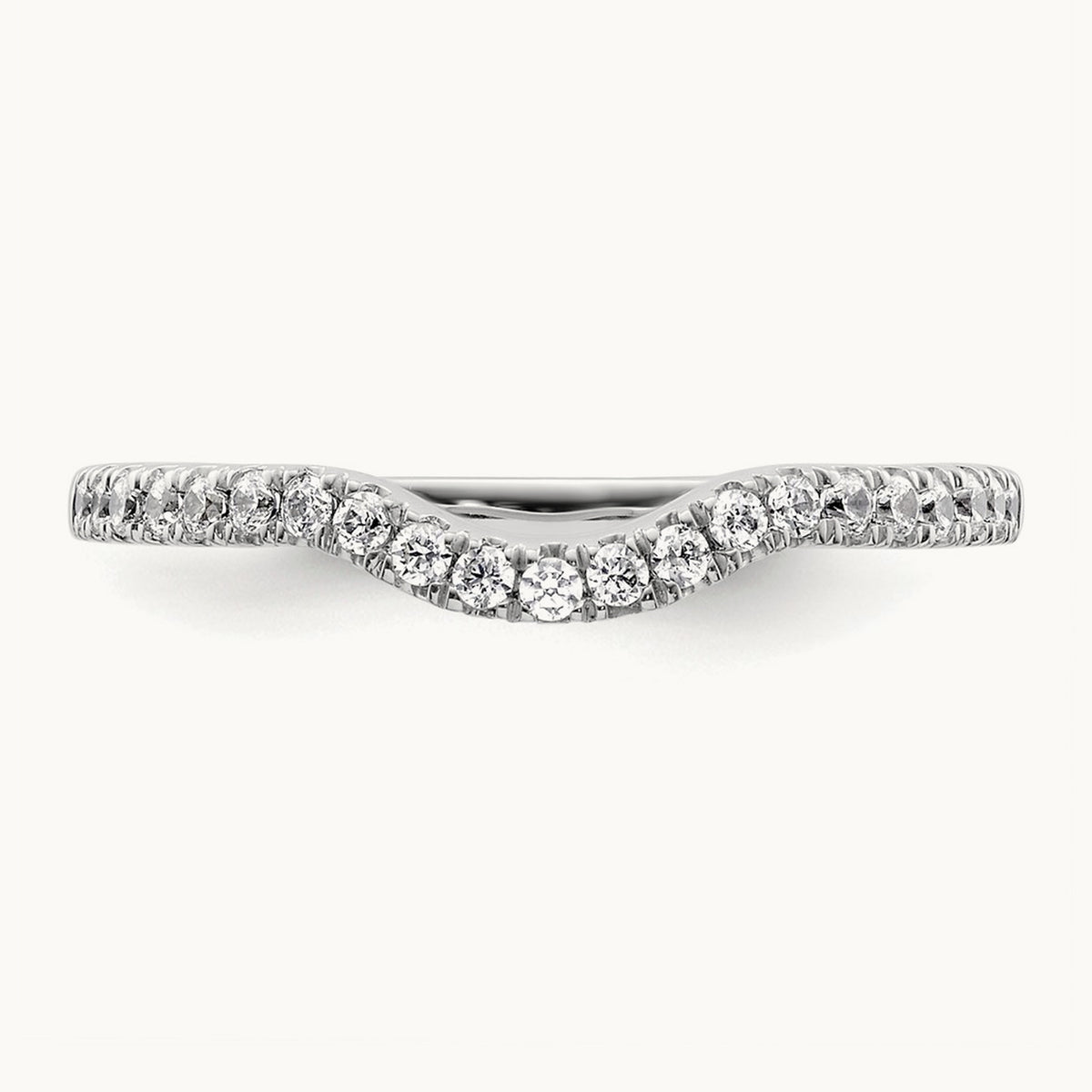 Diamond Wedding Band, 14K White Gold