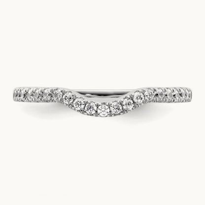 Diamond Wedding Band, 14K White Gold