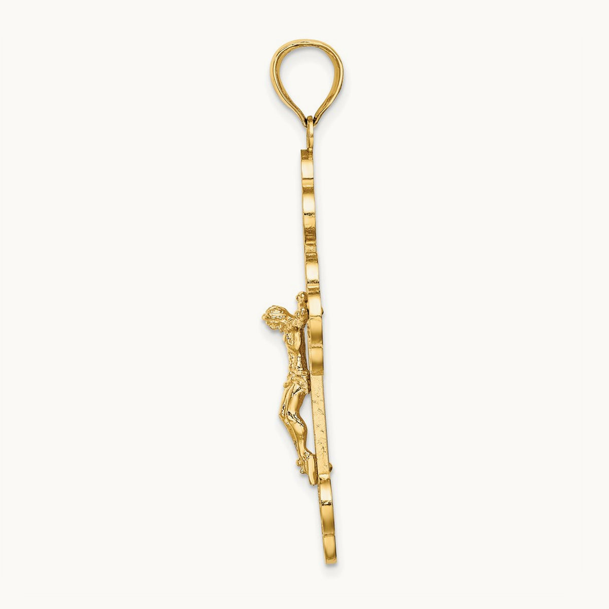 Crucifix W/ Budded Tips Charm — 45.5mm