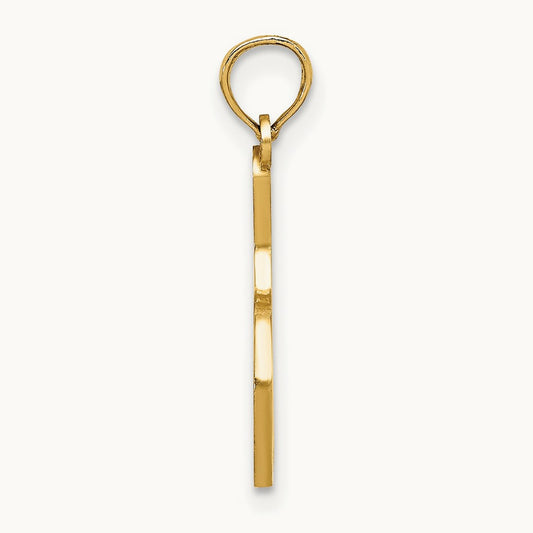 Enamel Bowling Ball and Pin Charm, 14K