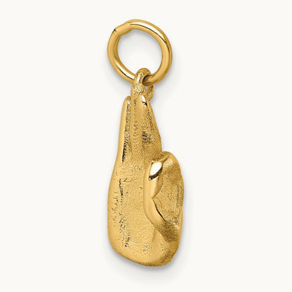 Polished OK Hand Pendant, 14K