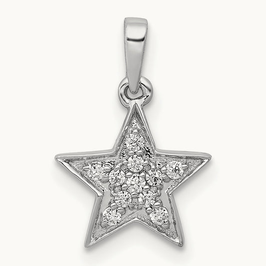 Cluster Star Pendant, 0.10 ct tw Lab-Grown Diamond