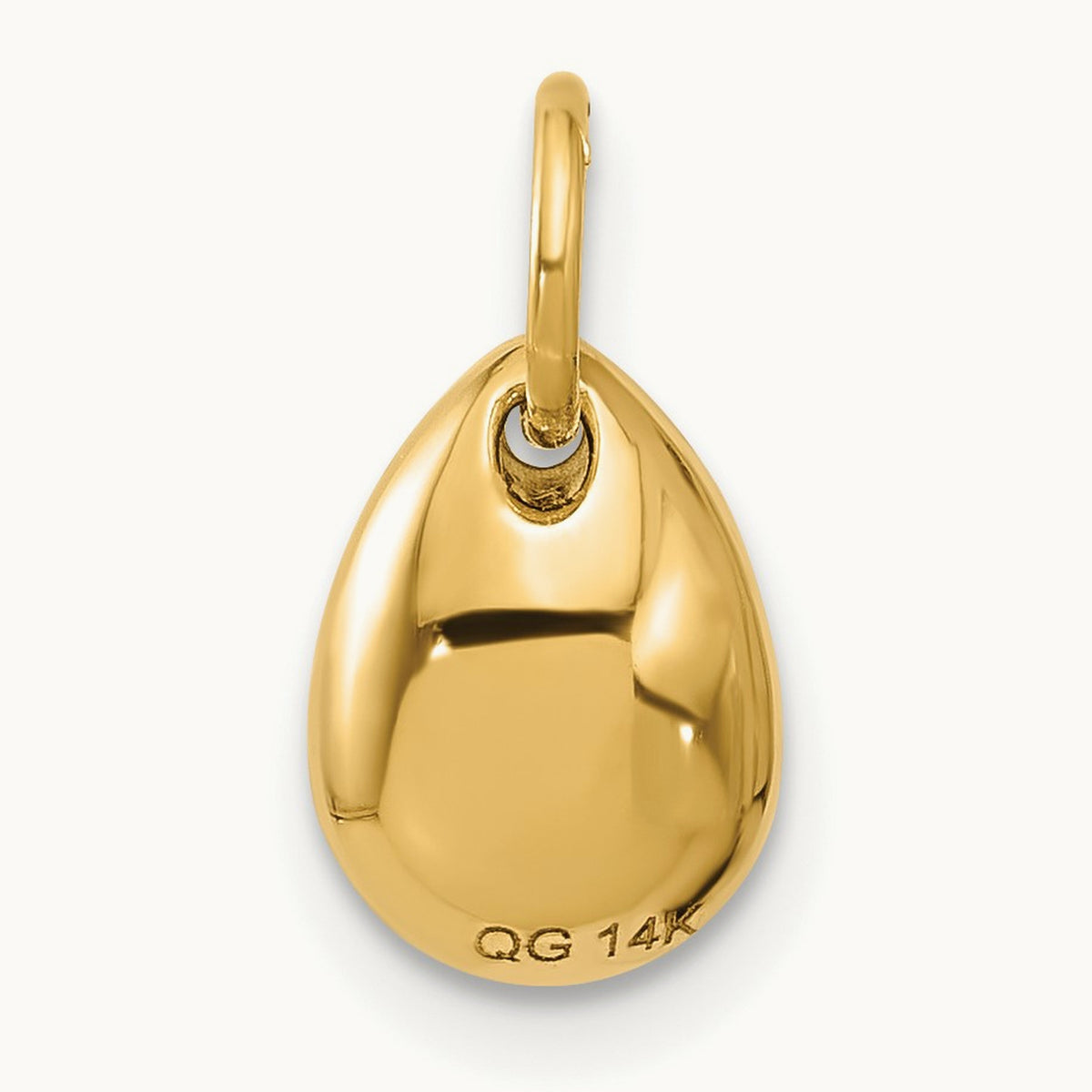 Fancy Avocado With Green Epoxy, 14K Yellow Gold