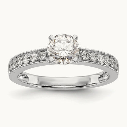 Peg Set Engagement Ring Mounting