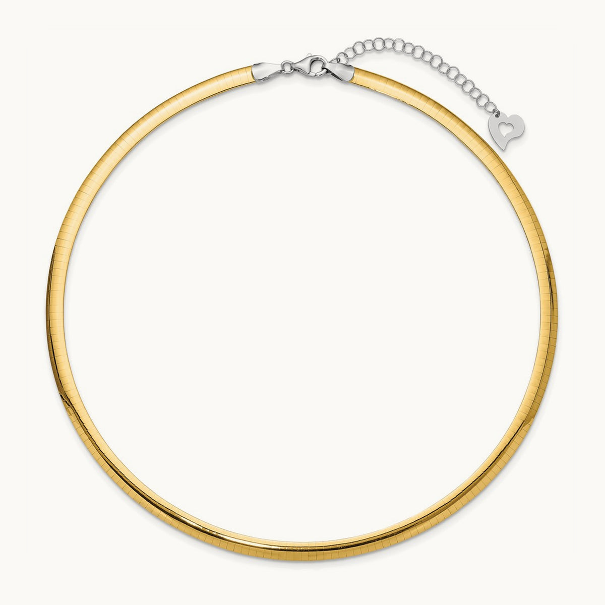 Lt Reversible Omega with extender Necklace — 16mm, 5mm