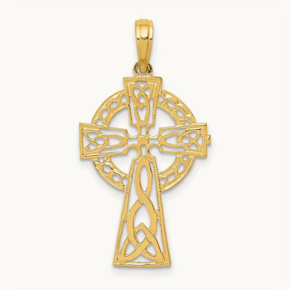 Polished Celtic Cross Pendant — photo set