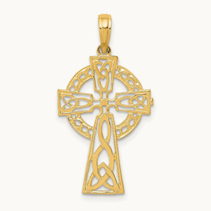 Polished Celtic Cross Pendant — photo set