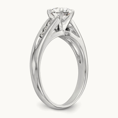 Peg Set Semi-Mount Engagement Ring, 0.15 ct tw