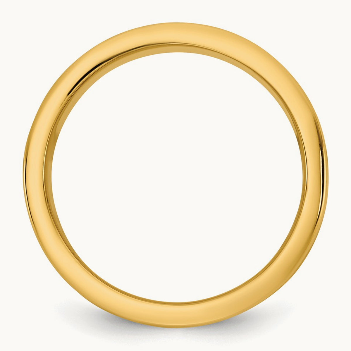 Y/W Step Up Flat Edge Wedding Band, 8mm, 14K Two-tone