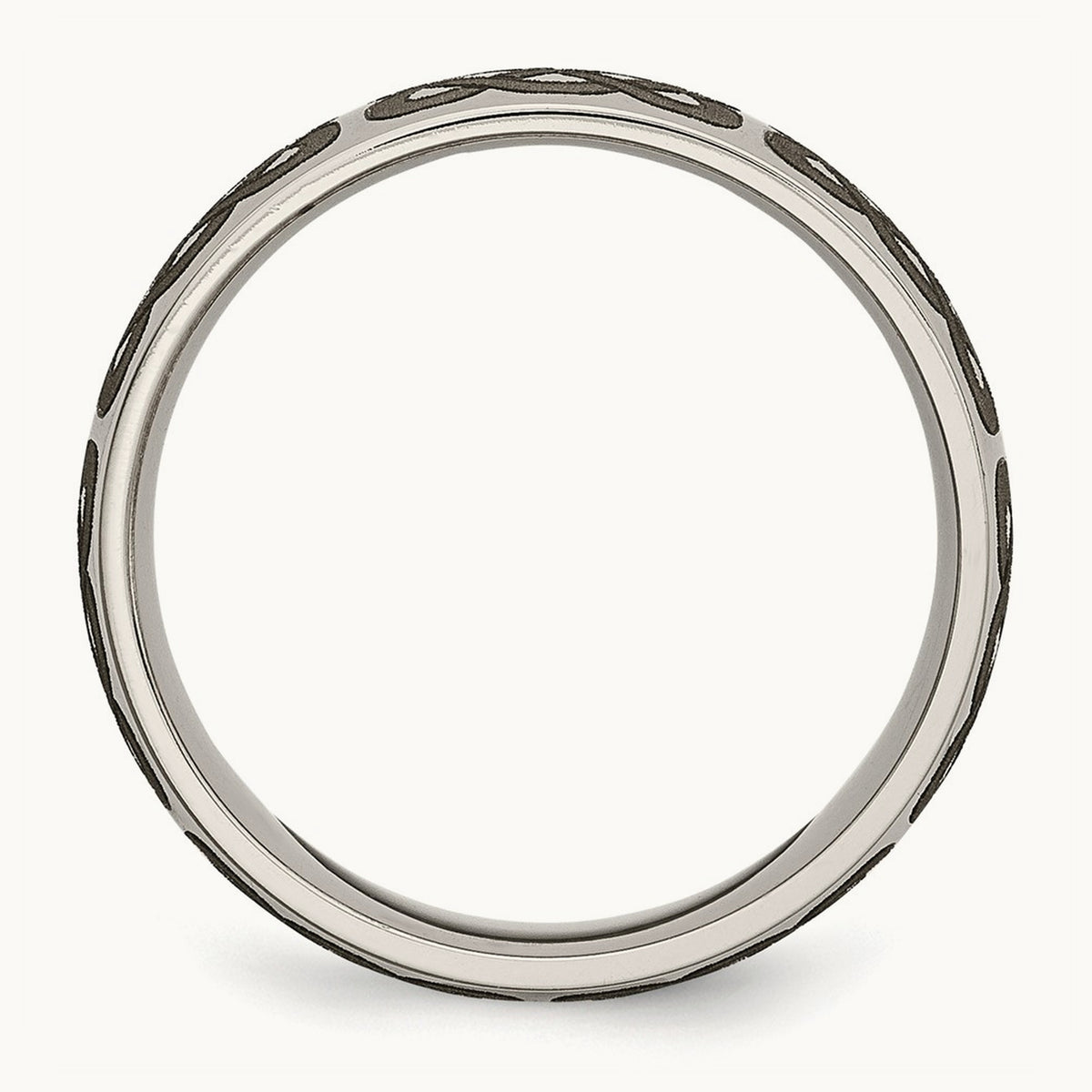 Polished Celtic Laser Design Band — photo set