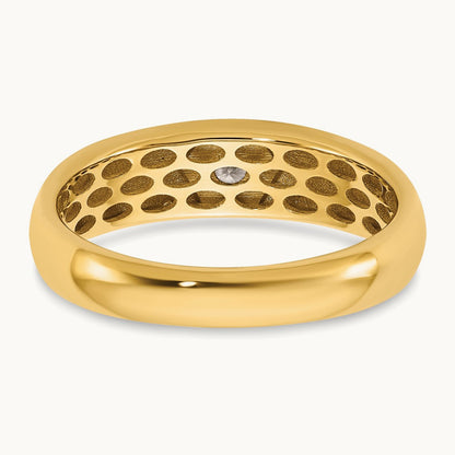 Setting: IB Goodman Men's Polished Diamond Ring Mounting, 14K Gold — 14K Yellow Gold
