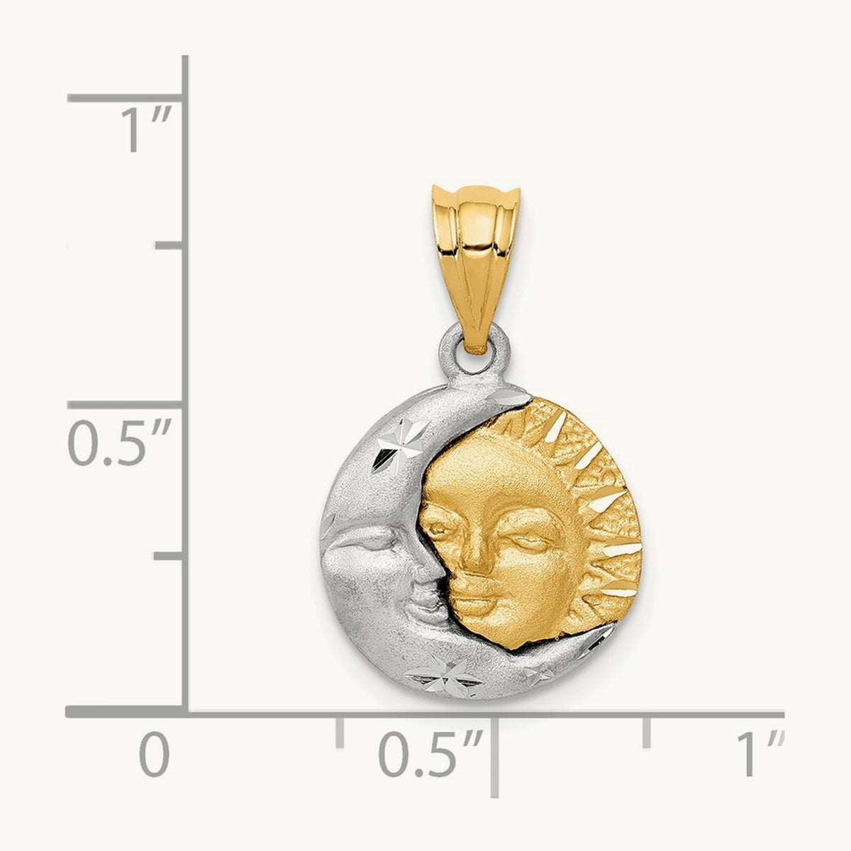 Sun and Moon Charm — 21mm