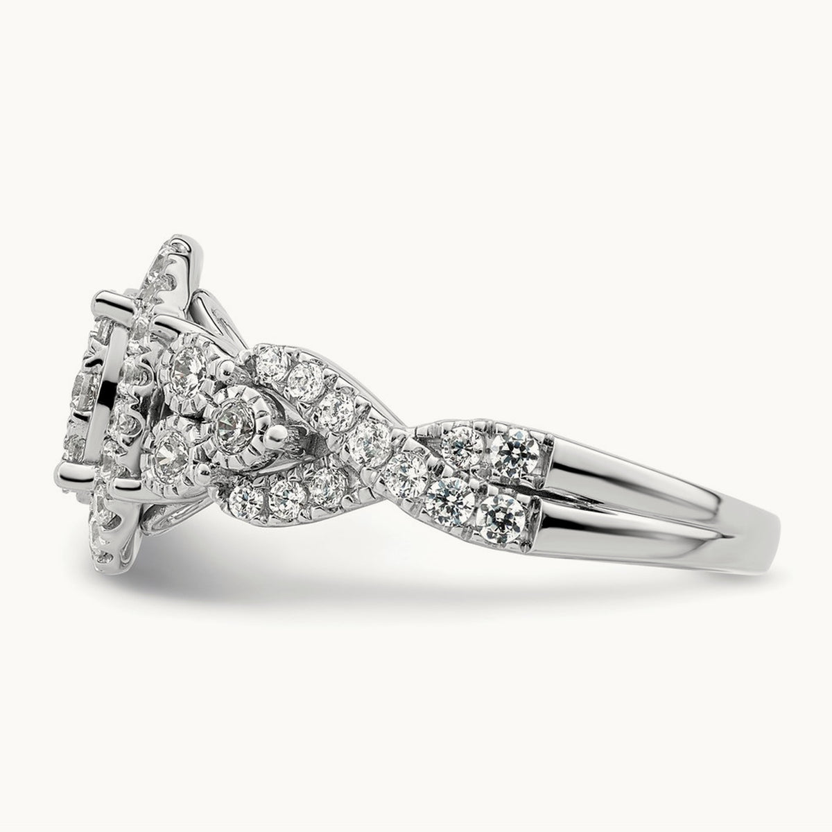 Cluster Engagement Ring, 1.00 ct tw Lab-Grown Diamond