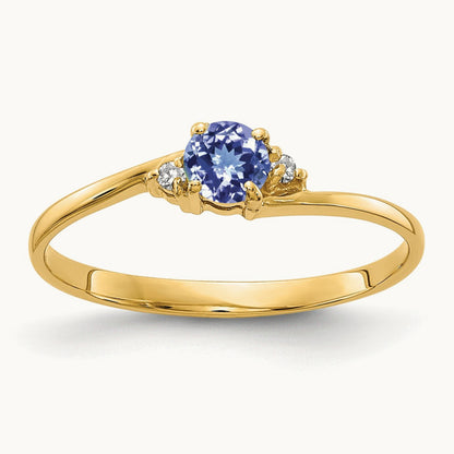 Tanzanite AA Diamond ring — photo set