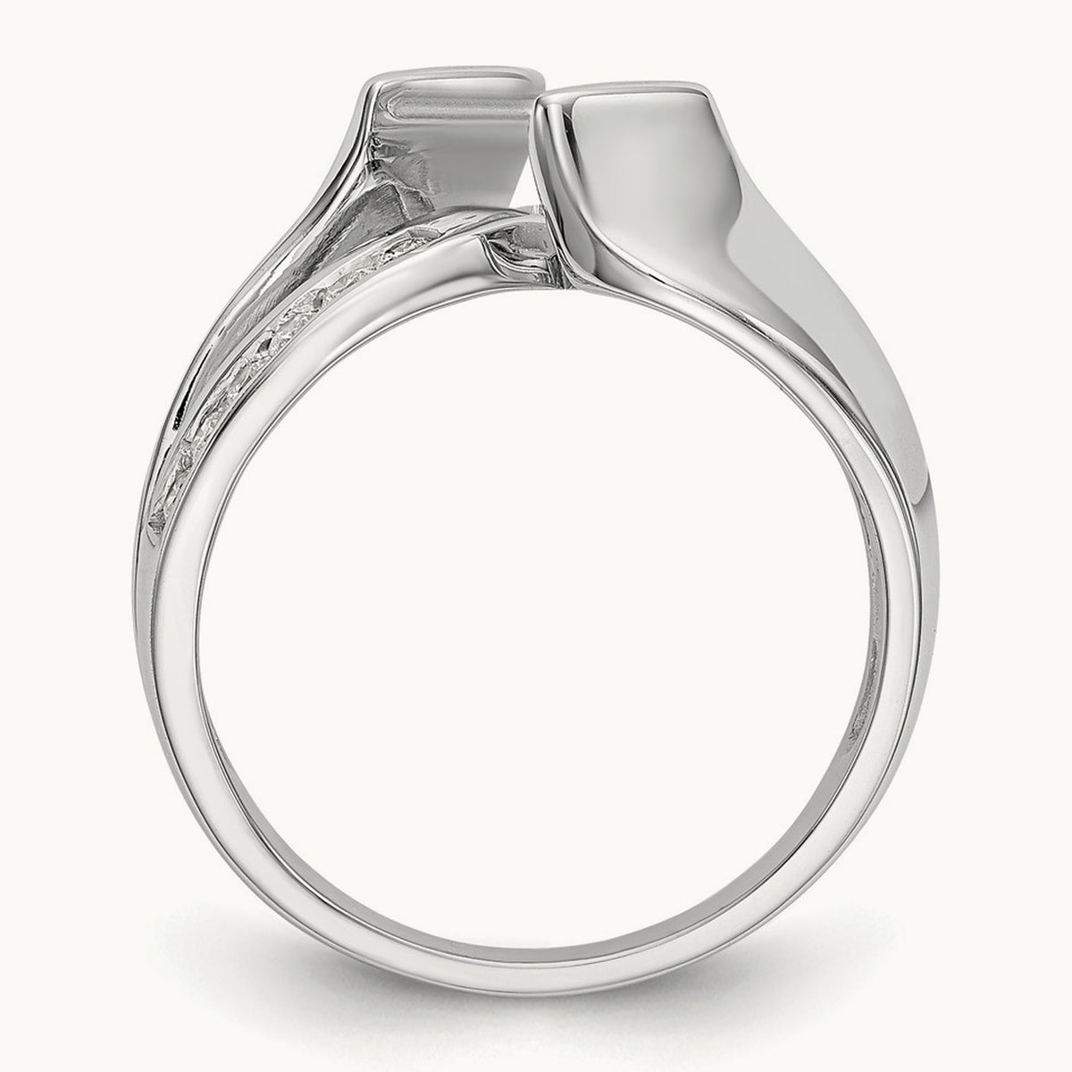 Semi-Mount Peg Set Engagement Ring, 0.20 ct tw Lab-Grown Diamond