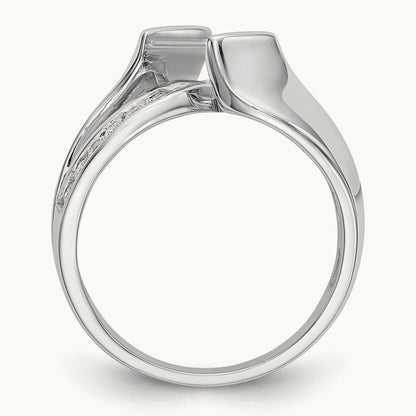 Semi-Mount Peg Set Engagement Ring, 0.20 ct tw Lab-Grown Diamond