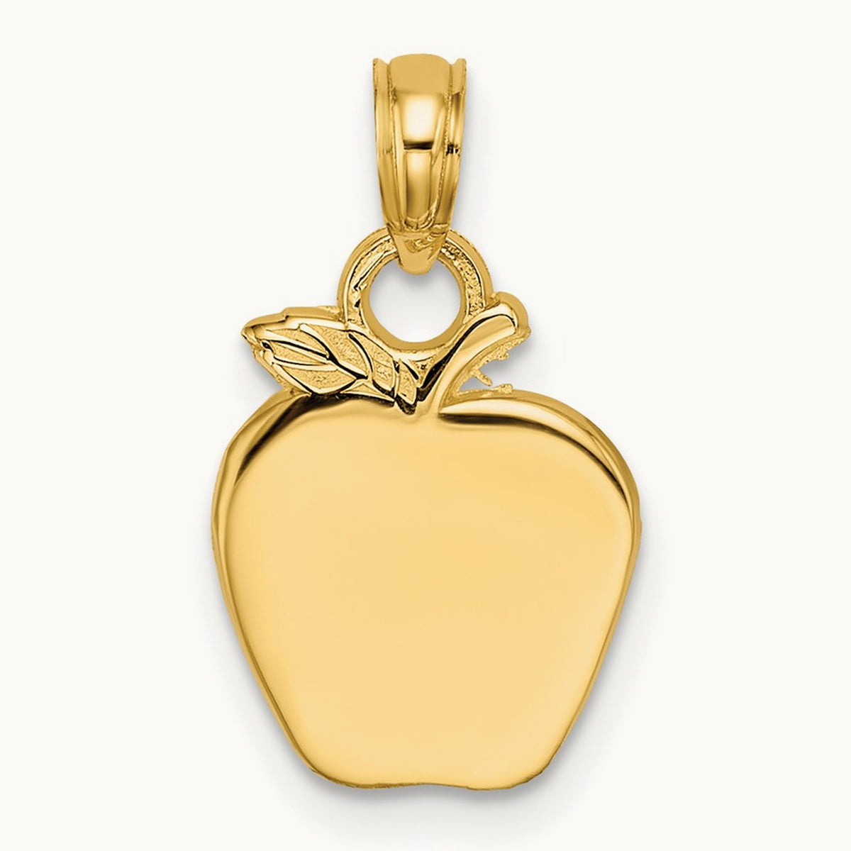 Polished Apple Charm, 14K