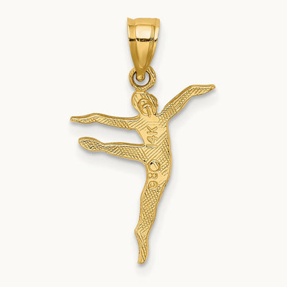 Polished Dancer Charm, 14K