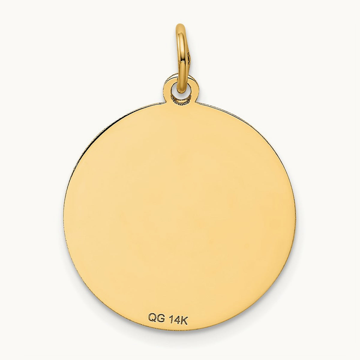 Poodle Disc Charm, 14K