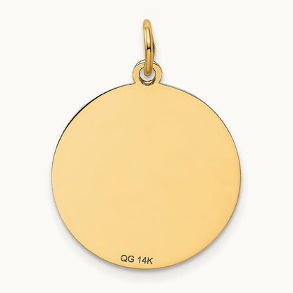 Poodle Disc Charm, 14K