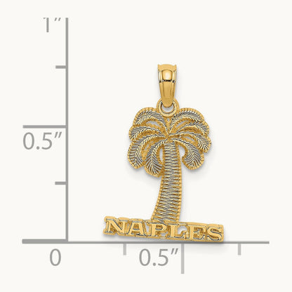 NAPLES Palm Tree Charm, 14K