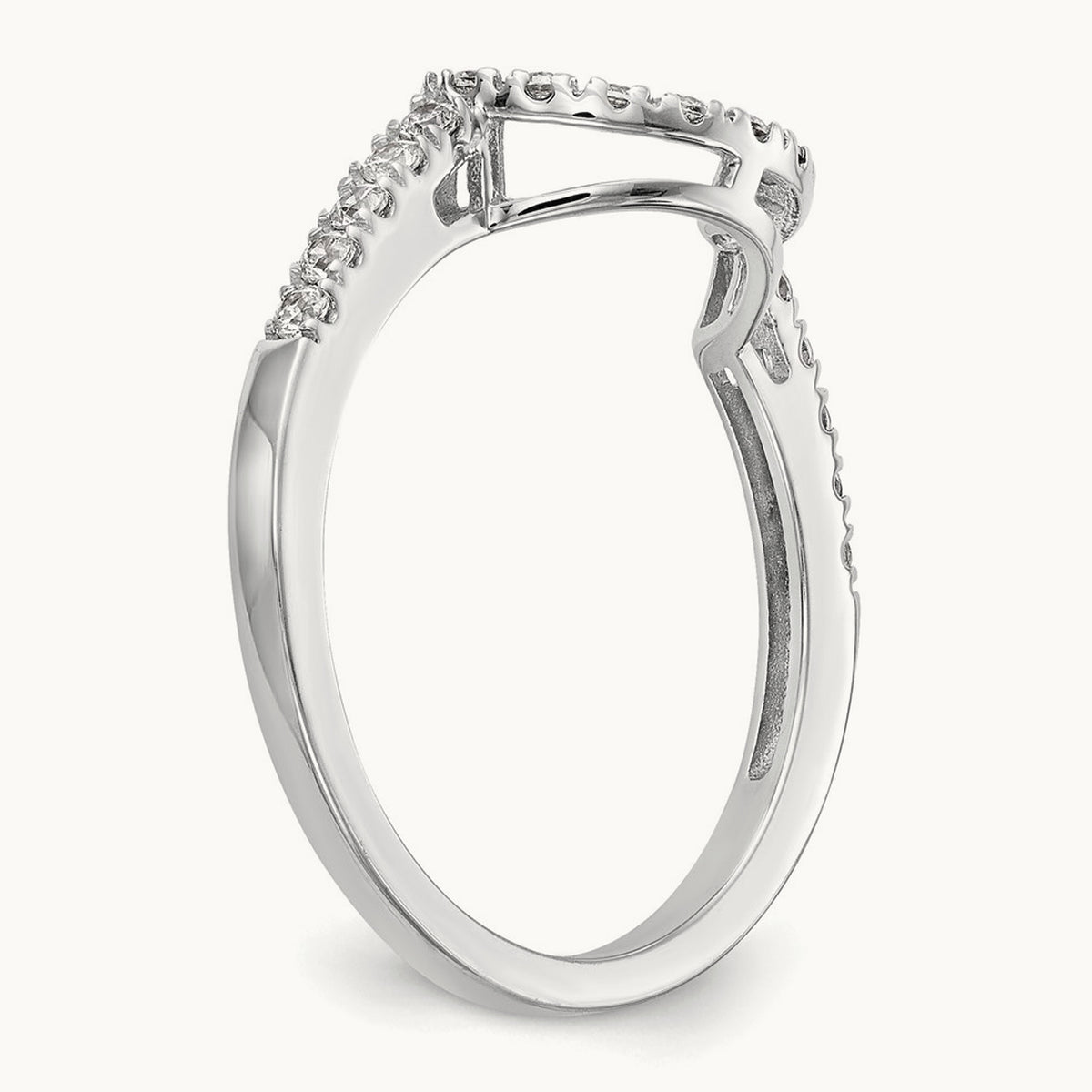 Diamond Wedding Band, 14K White Gold