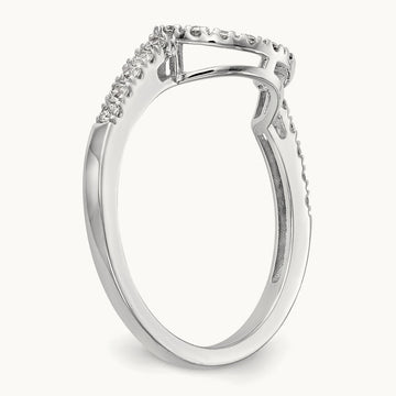 Diamond Wedding Band, 14K White Gold