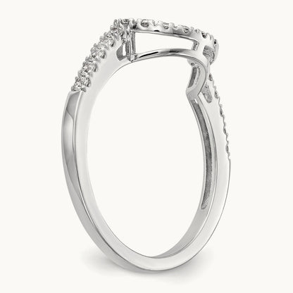 Diamond Wedding Band, 14K White Gold
